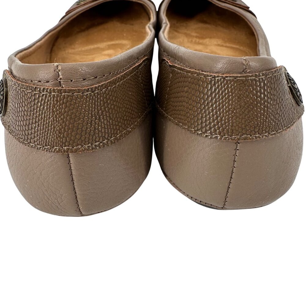 Softspots Womens Taupe Cushioned Insoles Leather Flats 9.5M - Picture 6 of 10